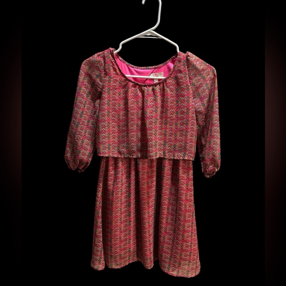 GB girls Girls Pink Red Dress Size L